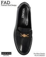 Versace Loafers Black Valentino Shoes - Image 3